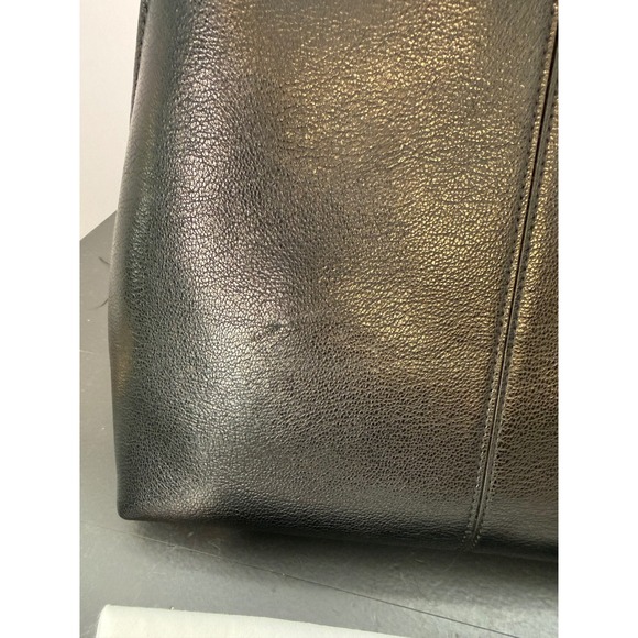 Calvin Klein Granite Satchel Black With Magnetic Snap MISSING CROSSBODY STRAP - Picture 2 of 13